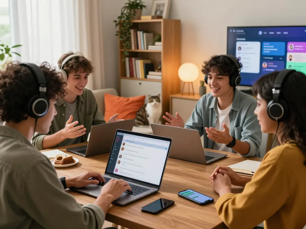 Engaging sex chat interactions in a cozy online environment fostering connections.