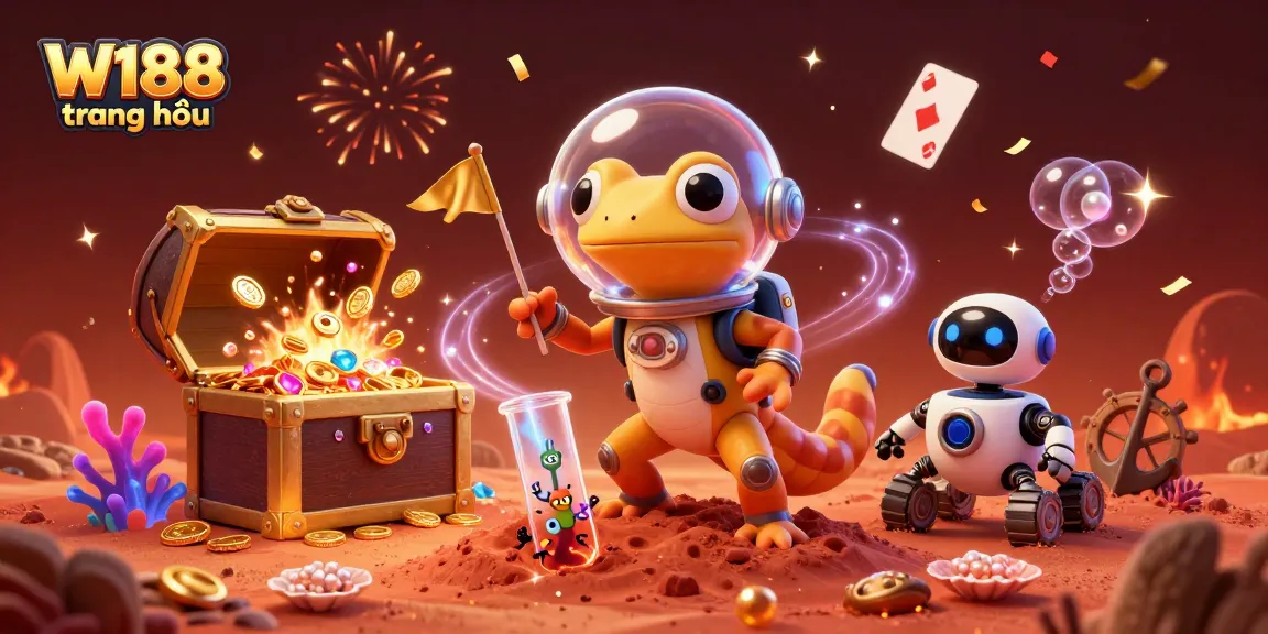Win big at W188 trang chủ with exciting games in a vibrant, action-packed 3D casino setting.