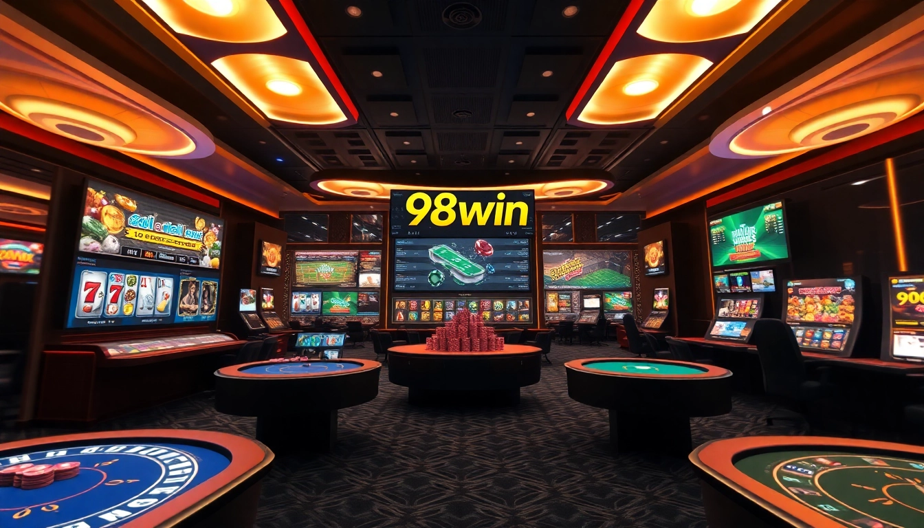 Experience the thrill of 98win's online casino with vibrant games, rich colors, and engaging gameplay.