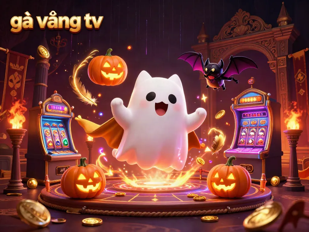 Engage with gà vàng tv as a friendly ghost cat explores a haunted casino full of dynamic gaming elements.