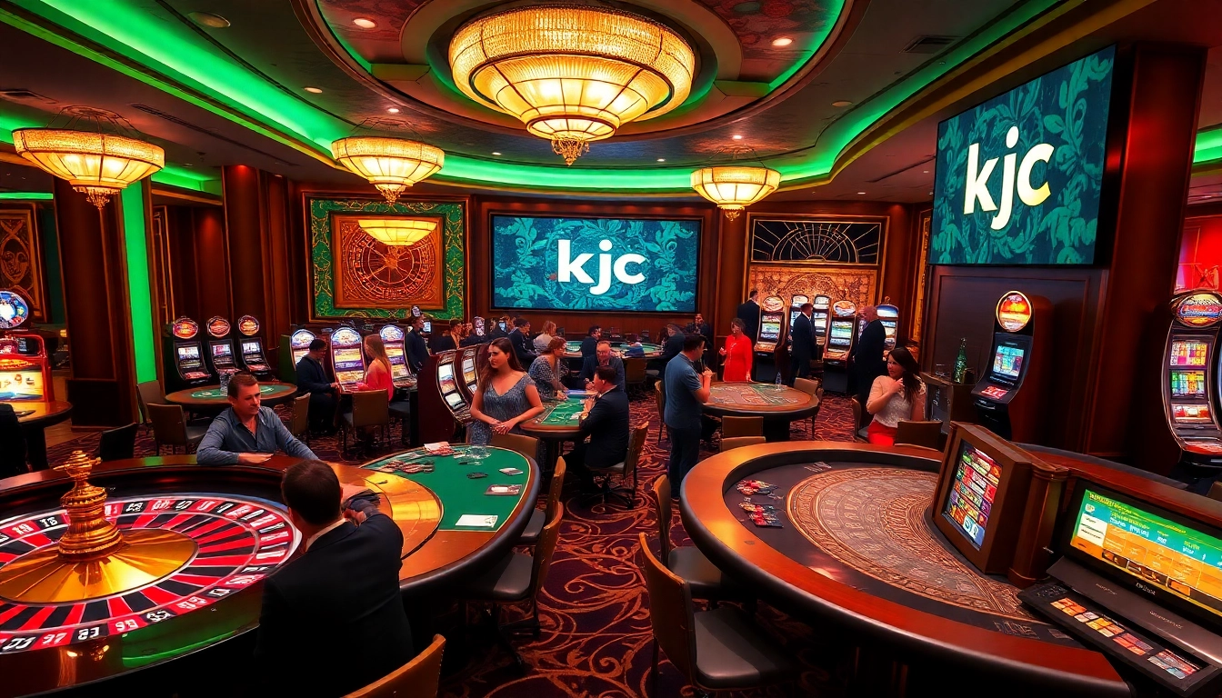 Experience the thrill of the casino at tập đoàn kjc with vibrant games and luxury atmosphere.