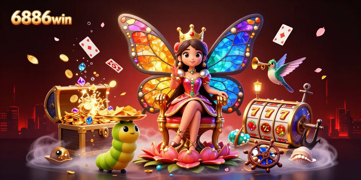 Engage with the thrilling 6886win gaming experience in a vibrant casino scene.