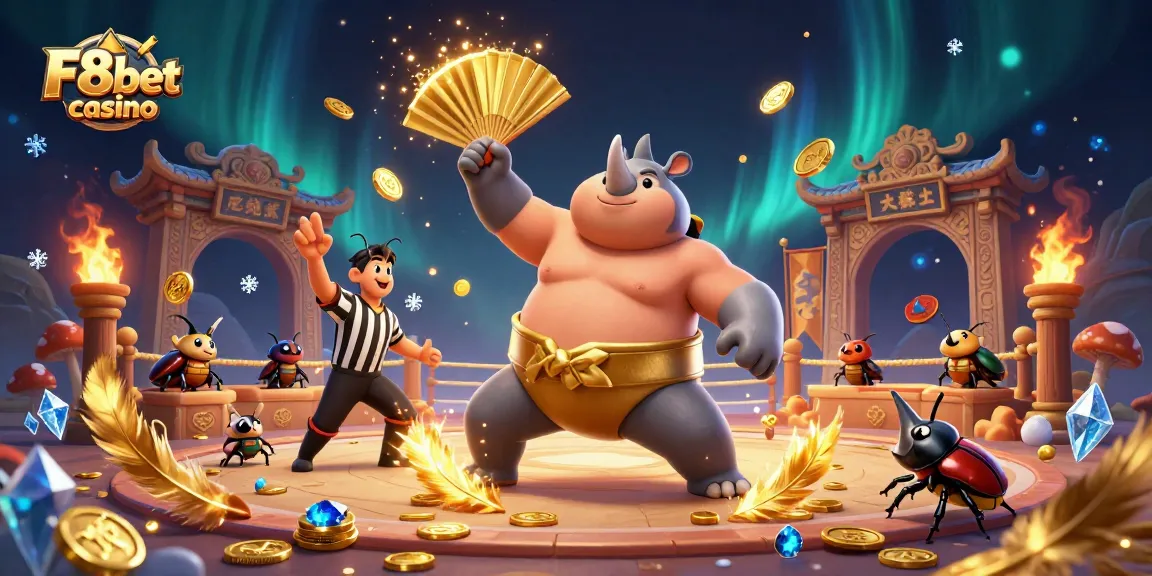 Experience thrilling gameplay at F8bet casino with vibrant 3D characters, coins flying, and dynamic betting atmosphere.
