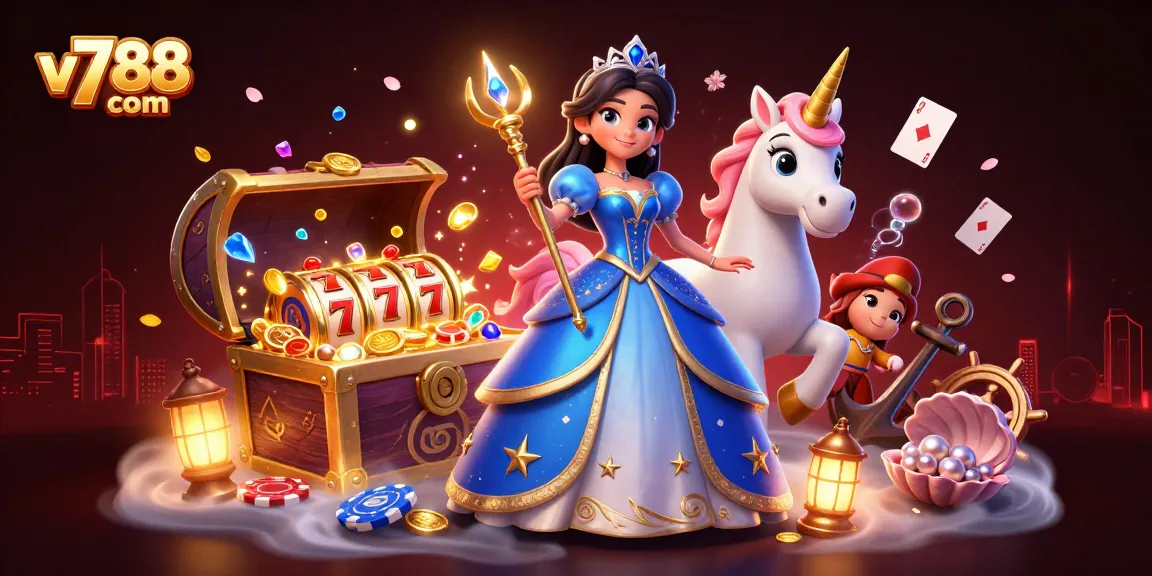 Experience captivating gameplay at v788 com with thrilling casino illustrations full of magical elements.
