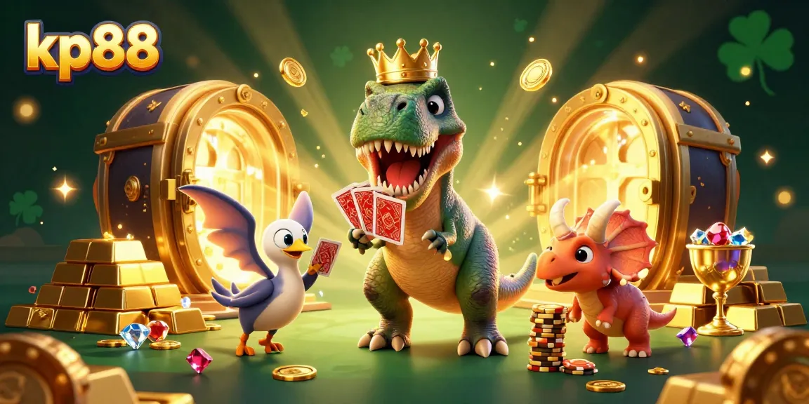 Experience thrilling casino excitement at kp88 with vibrant characters and dazzling treasures.