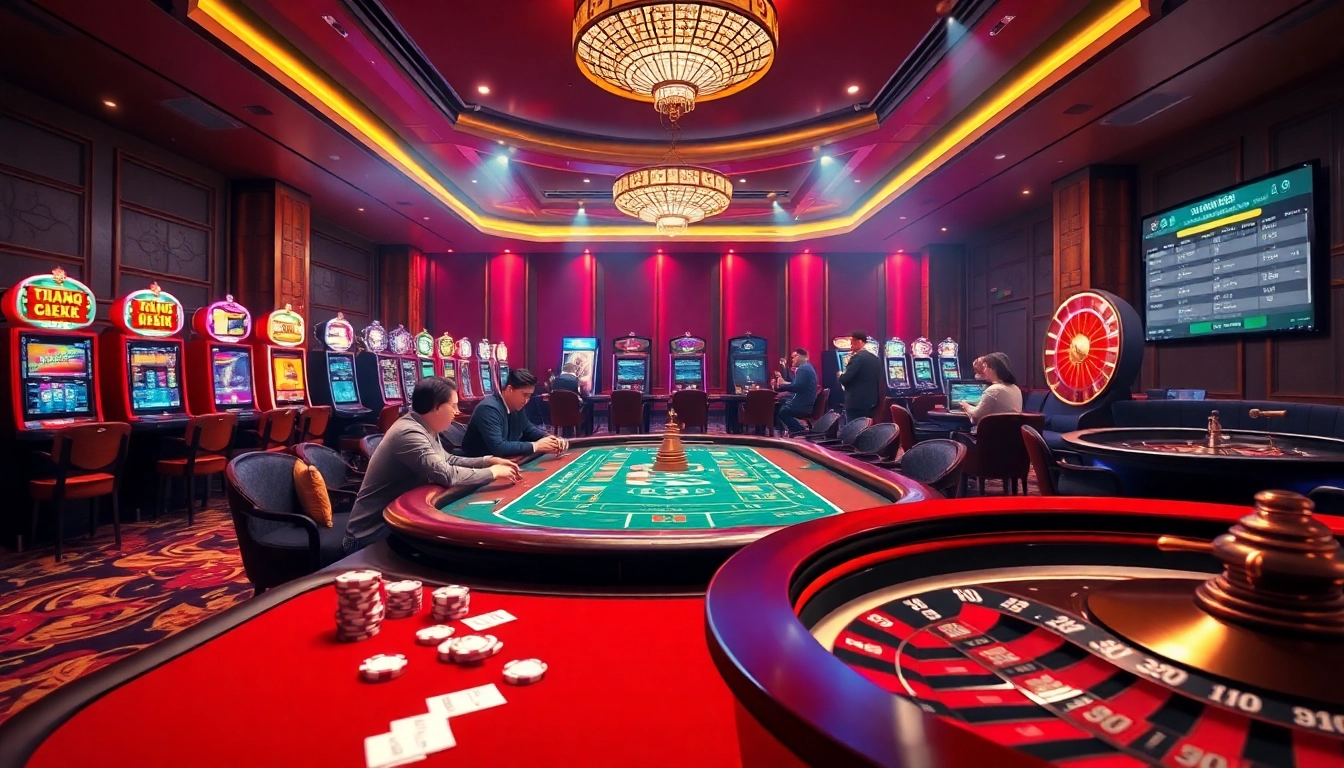 Experience the excitement of gambling at Trang chủ U888 with luxury casino elements like poker, slots, and roulette.
