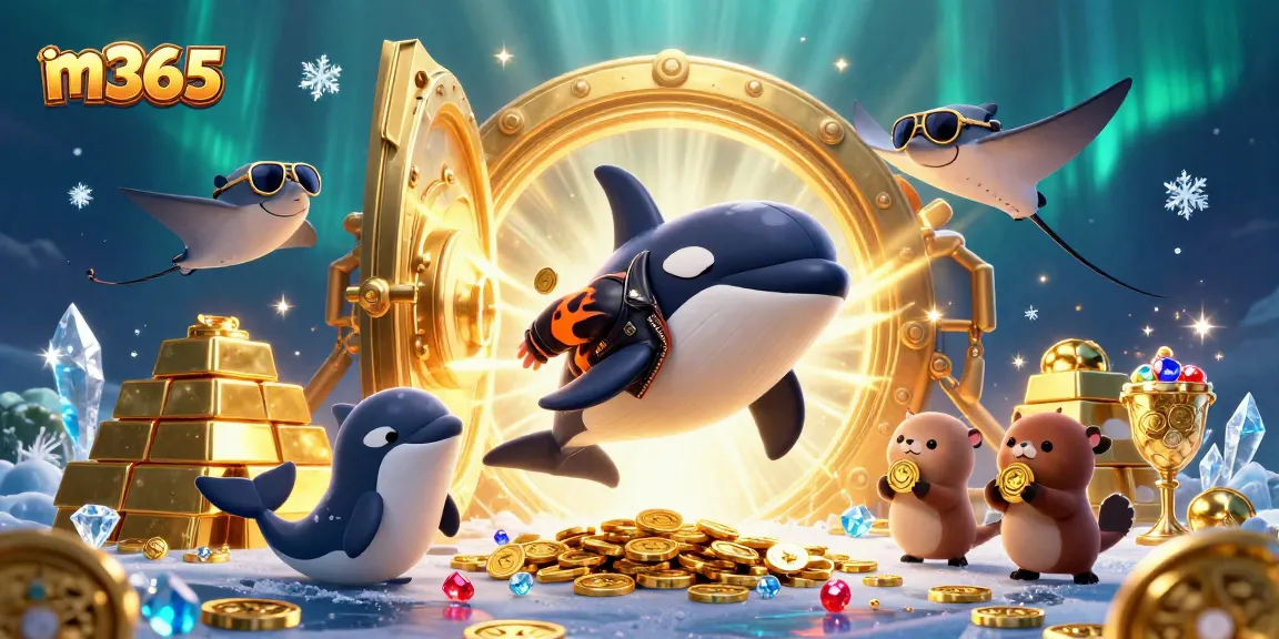 Experience winning moments with m365 game strategies and vibrant characters in a dynamic casino scene.
