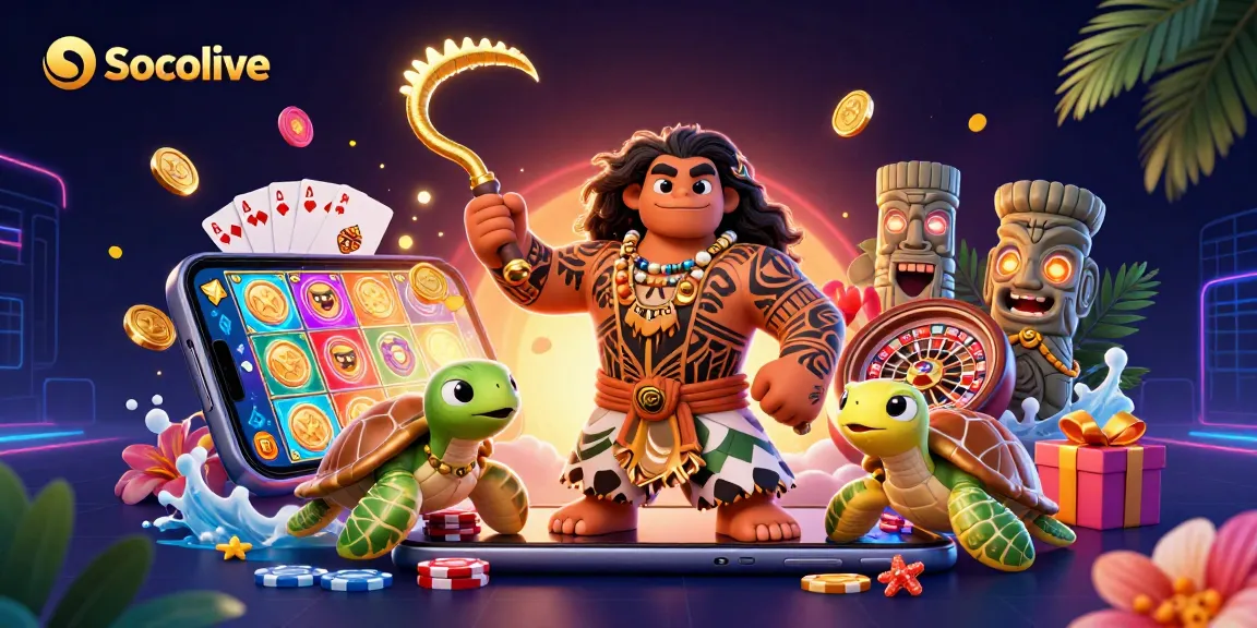 Socolive offers thrilling online slots and games featuring vibrant casino elements.