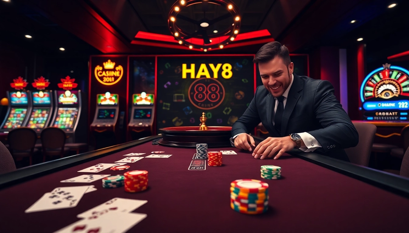 Experience the excitement of HAY 88 with professional casino games and vibrant atmosphere.