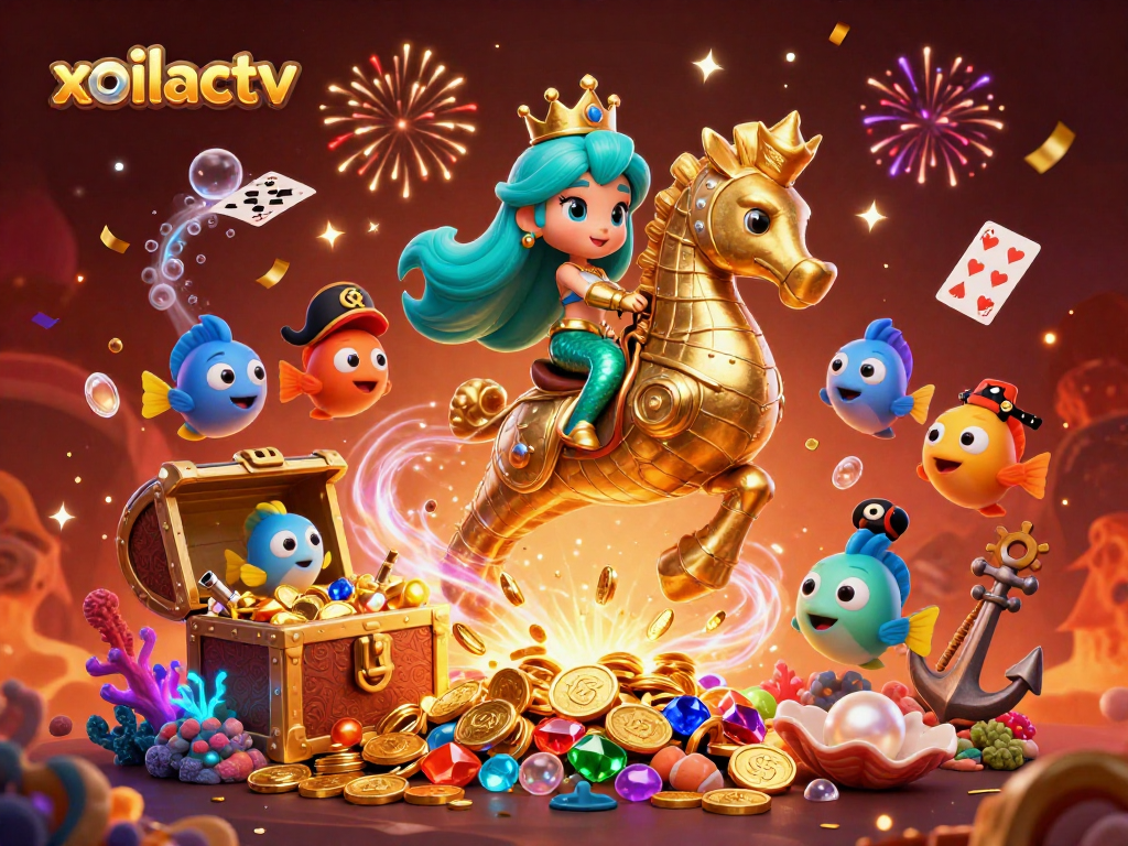Experience the enchanting world of xoilactv with vibrant 3D casino mermaid illustrations and thrilling gameplay.
